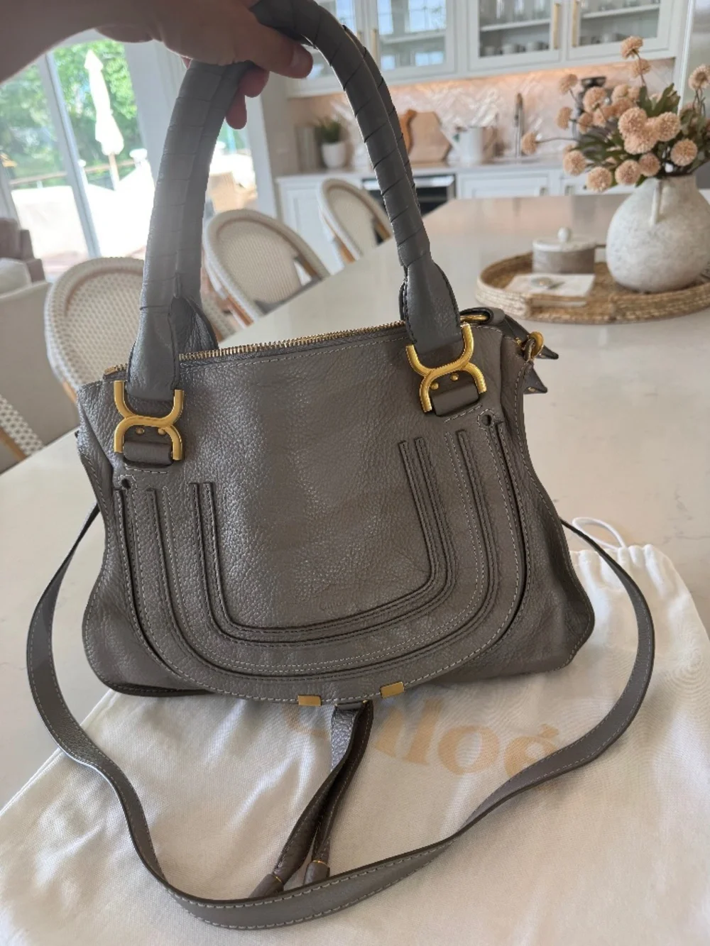 CHLOÉ Marcie Medium Leather Satchel
